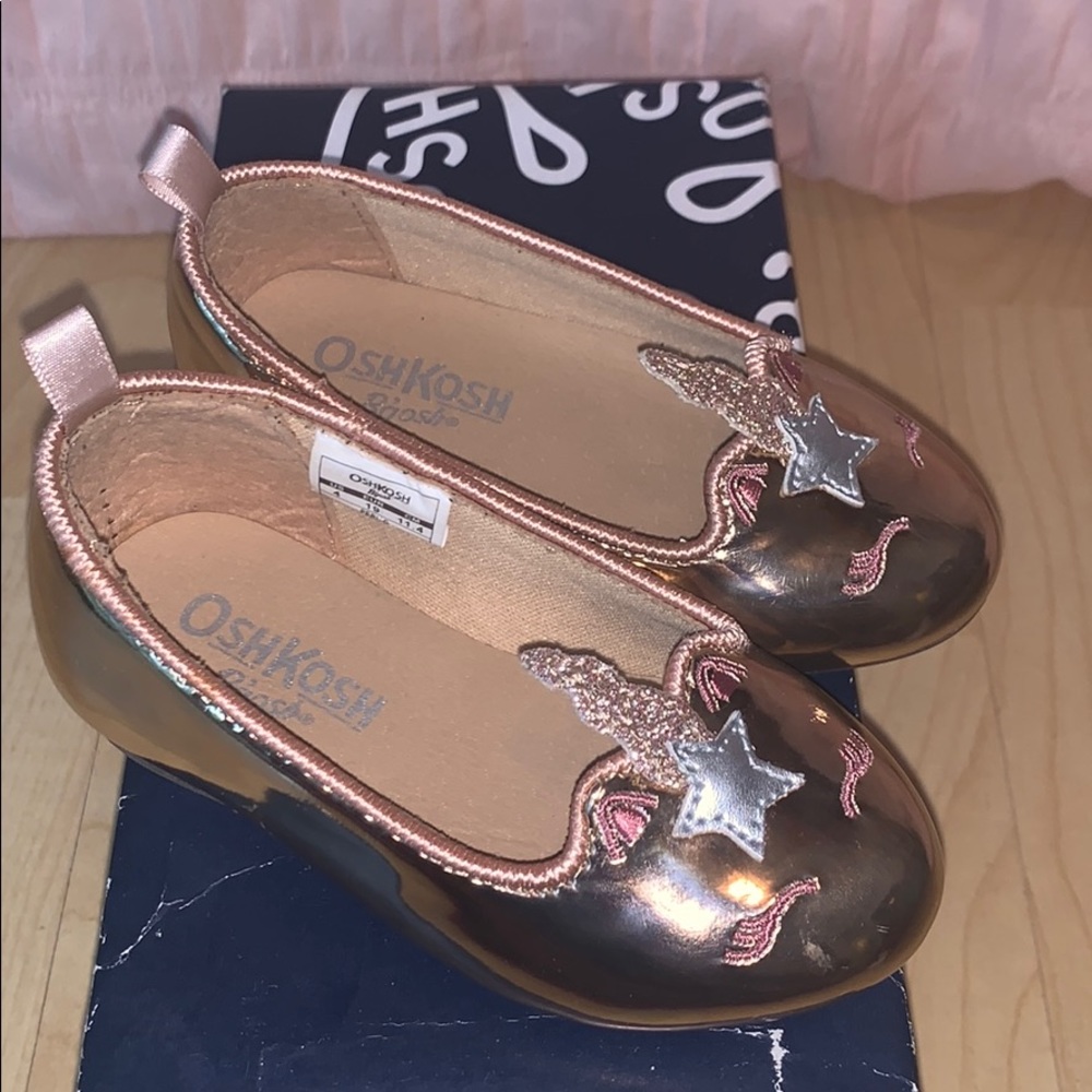 Osh Kosh Metallic Flats - Picture 3 of 3